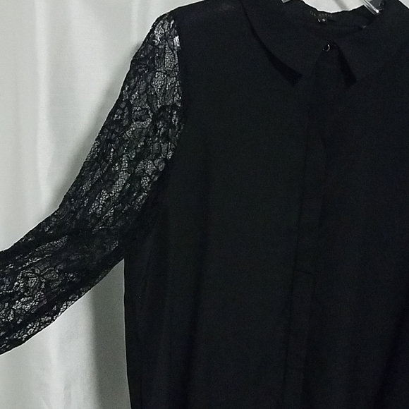 NWOT Ted Baker lace sleeves shirt - Picture 4 of 8